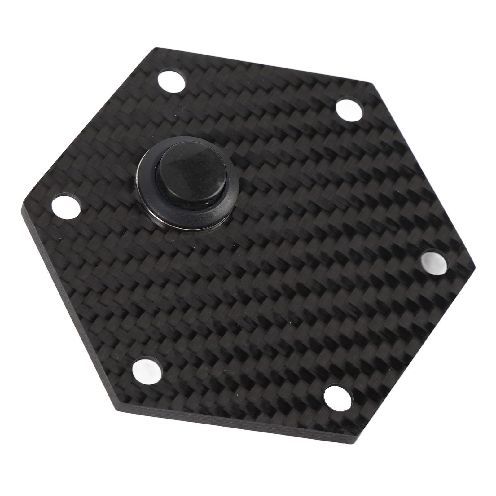 

Накладка сигнала рулевого колеса с 6 отверстиями, стильный вид из углеродного волокна, центральная крышка рулевого колеса для 6 болтов