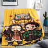 Demon Slayer Print Flannel Blanket,High Quality Comfortable for All Seasons,Home Decor,Warmth and Comfort,Perfect for Christmas Gifts