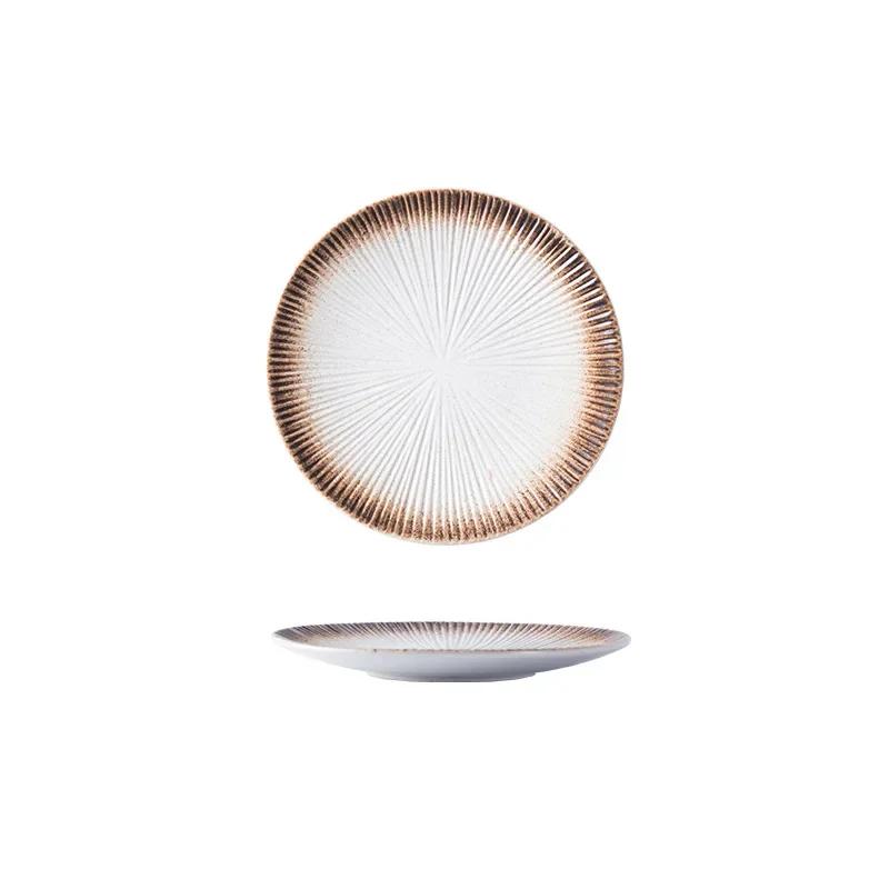 Creative Tableware  Western Plates Ceramics Dinner Plates Practical Kitchen Japanese Steak Disc Household Cuisine Spaghetti