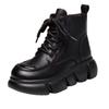 Soft Leather Platform Martin Boots Women's Autumn and Winter Versatile Retro Single Boots Non-slip Short Boots
