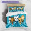 3pcs The Octonauts1 pattern bedding set duvet cover set includes duvet cover &pillowcases, perfect all season bedroom decoration & gift