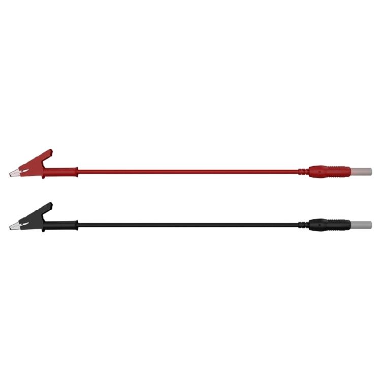 

2pcs Test Leads Cable with Banana plugs to Alligators Clip 4mm Retractable Electrical Test Tool for Electrical Multimeter 1