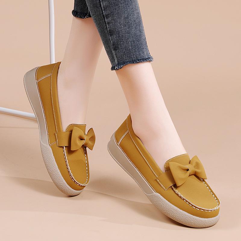 

Туфли-лодочки с большим бантом женская модная повседневная женская обувь 44 коричневый