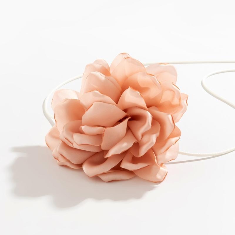 Elegant Rose Flower Clavicle Chain All-matched Necklace Women Bridal Adjustable Choker Mariage Jewelry Y2K Accessories
