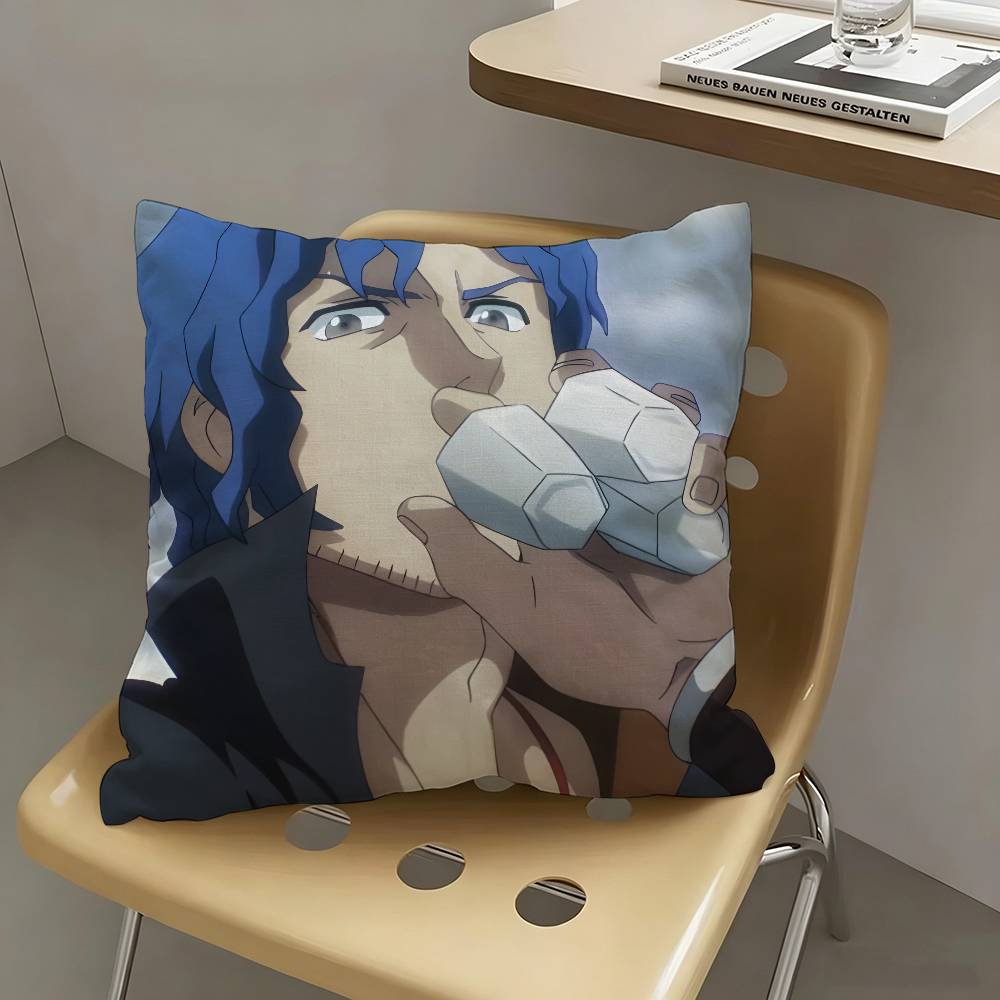 1pc Brain Unglaus Anime Characters Pillow Case Fashion Square Pillowcase Bedroom Sofa Room Ins Decoration Leisure