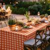 1/2pcs Disposable Table Cloth Waterproof Plastic Tablecloth, Rectangle Checkered Table Covers for Picnic, Birthday, Part