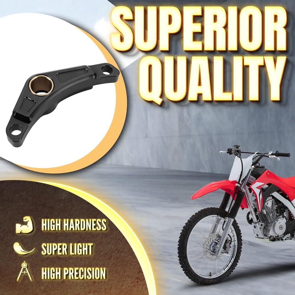 Canitu Black Shift Shaft Brace,Anodize CNC Billet Aluminum Shifter Support Holder Sprocket Cover Carrier with 2 Bolts Support Bracket for Honda