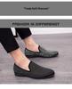 Men's Rhinestone Slip-On Leather Loafers - Pointed Toe, Large Size, British Casual Style.
