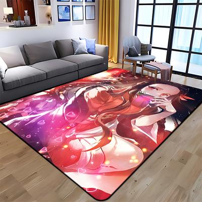 Plakat z Demon Slayerem mata podłogowa salon pokój gier dywan mata kempingowa piknikowa wycieraczka maty podłogowe dekoracja pokoju anime dywanik