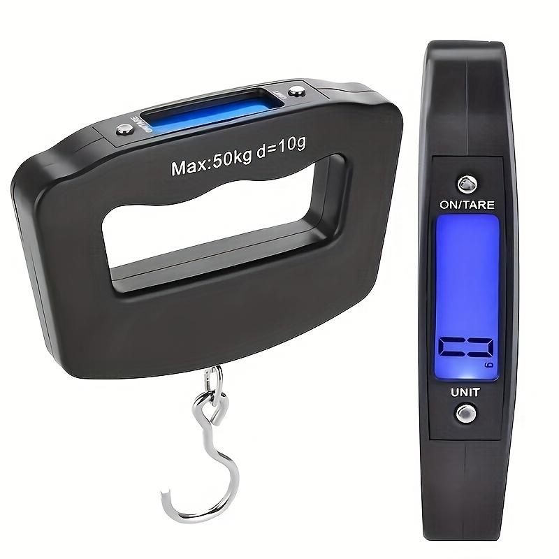 

50kg /110lb Digital Luggage Portable Electronic Scale LCD Backlit Handled Travel Baggage Bag Fish Weighting Hook Hanging Scales