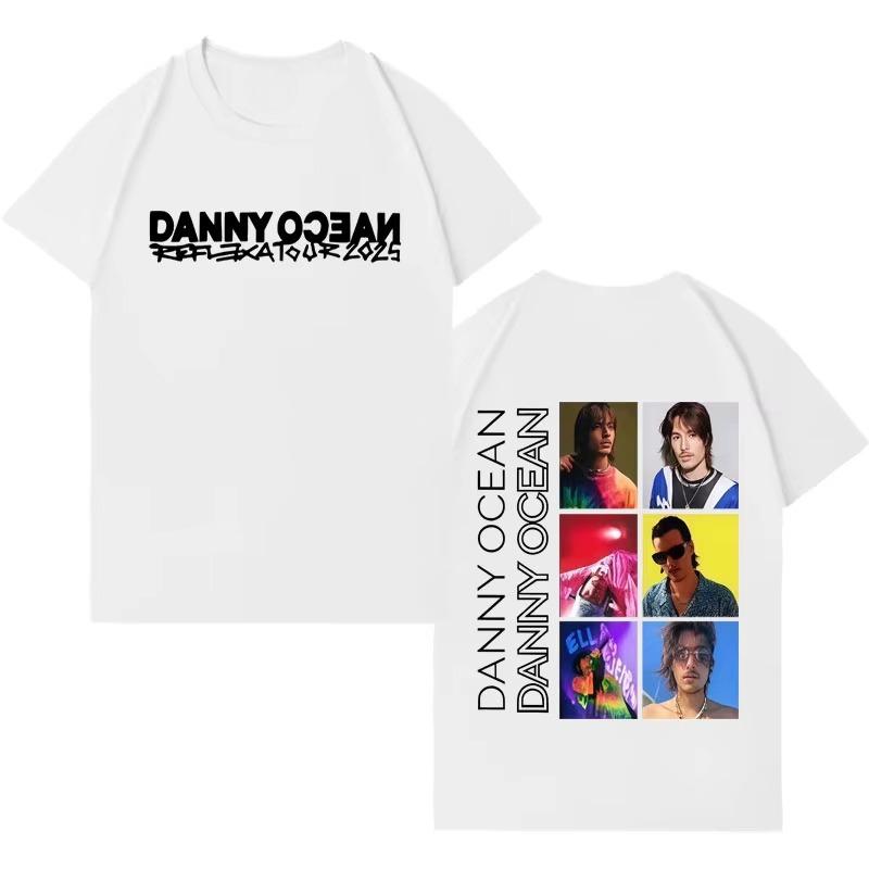 Rapper Danny Ocean Trendy Graphics Tee Shirt 2026 Summer Mens Fashion Casual Y2K Clothing Gothic Crewneck Short Sleeves Top