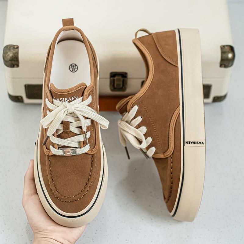 Men 's Casual Four Seasons Fashion Canvas Skateboarding Students Comfortable Sneakers Boys Trending Soft Sole Breathable Shoes