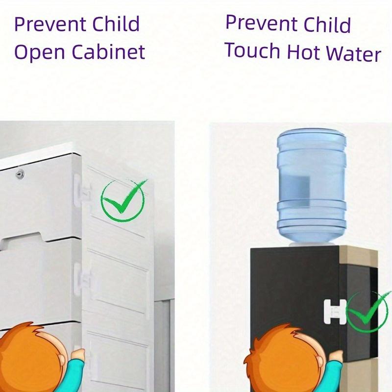 White Fridge Locks, Water Dispenser Door & Drawer Cabinet Locks, Furniture Protective Devices, Back To School Supplies
