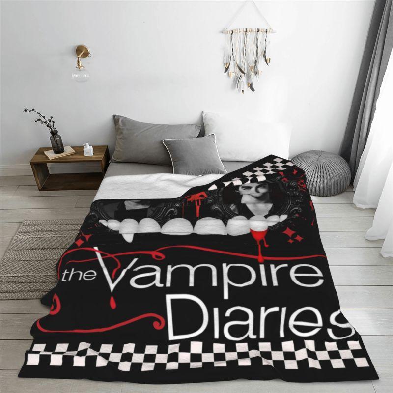 Coperta Personalizzata The Vampire Diaries Morbido Pile Primavera Autunno Calda Flanella Plaid per Divano Casa Camera da Letto Trapunta
