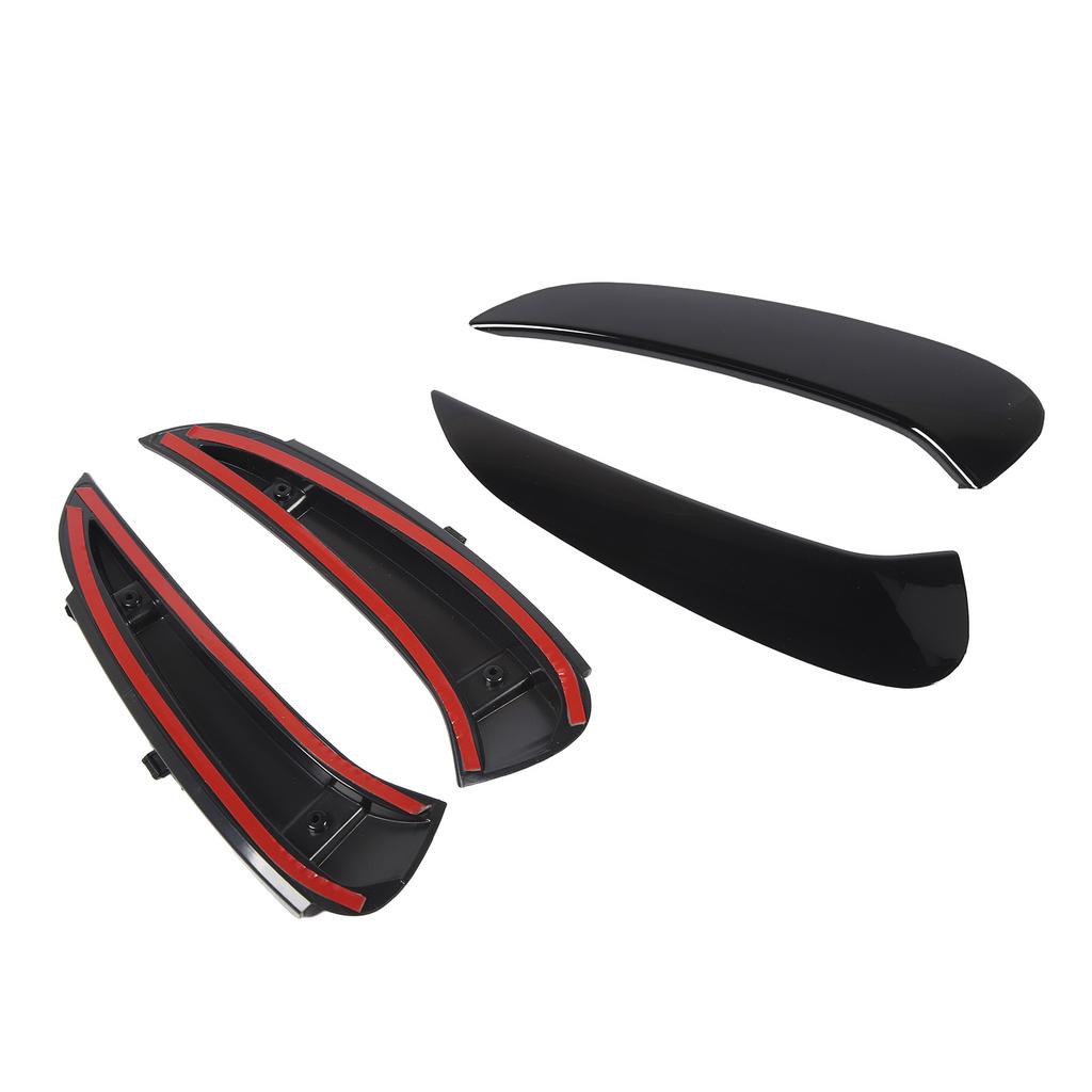 Pair of Rear Bumper Side Vent Spoiler Trim Left Right Replacement for Benz W206 S206 C43 C63 AMG