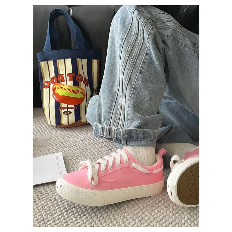 Classic Low Top Canvas Shoes Casual Lace Up Sneakers For Daily Wear
