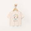 Summer Children Short Sleeve Cartoon T-Shirts Boys Girls Versatile Casual Tee Baby Cotton Tops Thin Breathable Kids Clothes