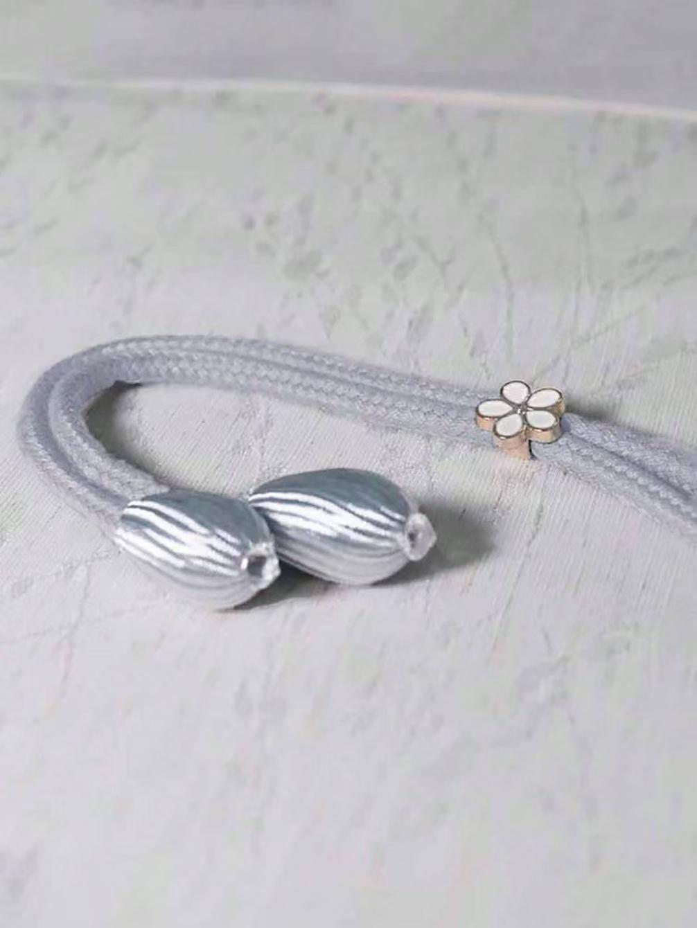 

1pcs Simple Modern Curtain Straps Adjustable Rope Gauze Curtain Closed Storage Tie Lanyard Light Luxury Curtain Buckle серый