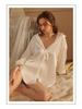 Gorgeous Plus Size Loose Boyfriend Style Shirt and Nightgown Homewear Set for Spring/Summer 1902