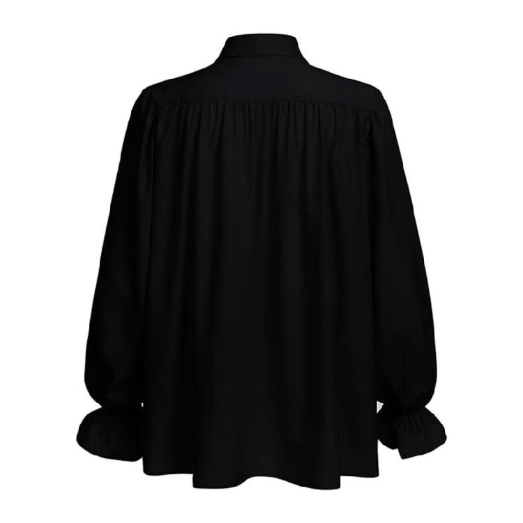 Vikingly Style Halloween Shirt Steampunks Gothic Blouse With Ruffled Sleeves Design For Men’s Costume