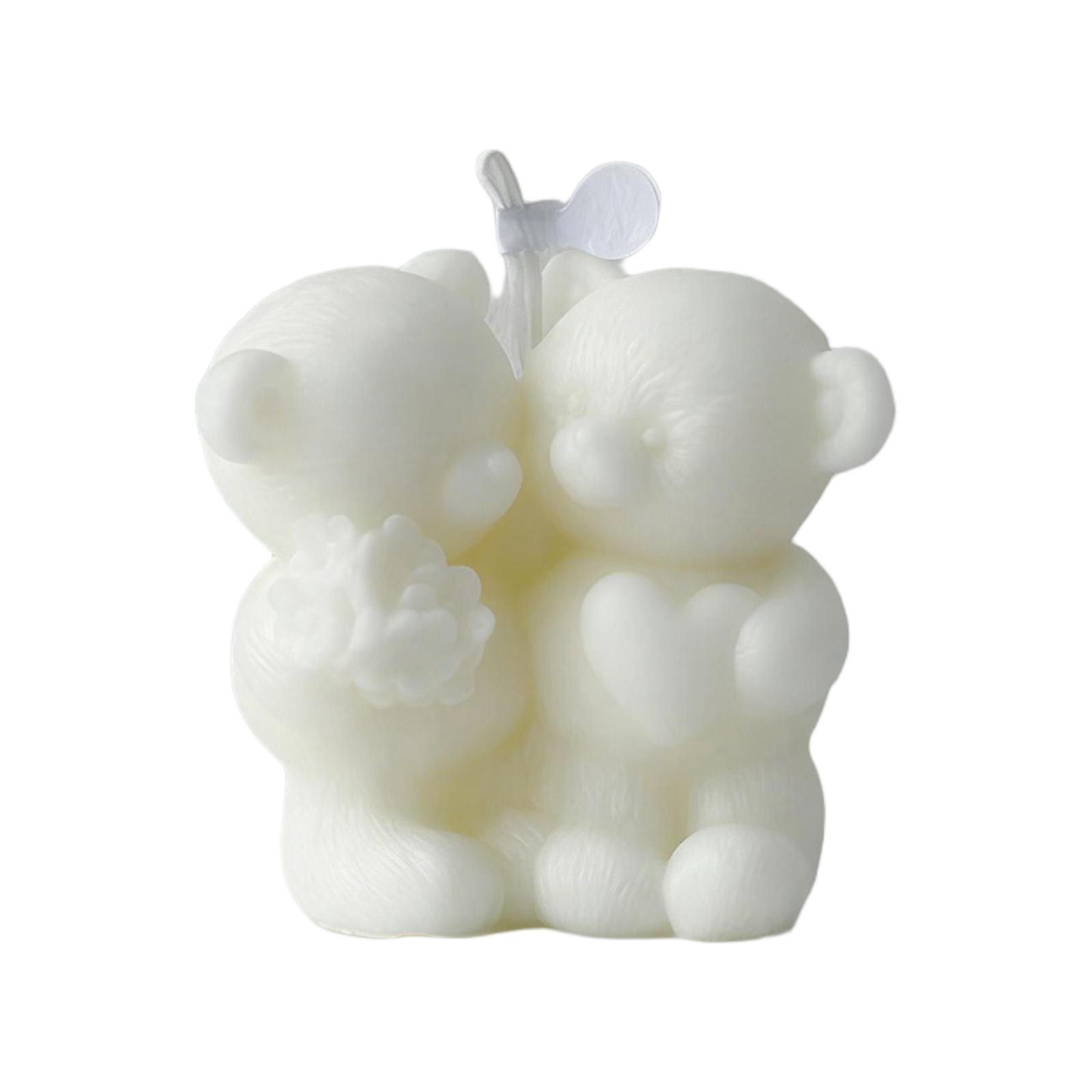 

Cute Bear Shaped Scented Candles, INSstyle Creative Decorative Items, Perfect For Wedding Decorations. One Size белый