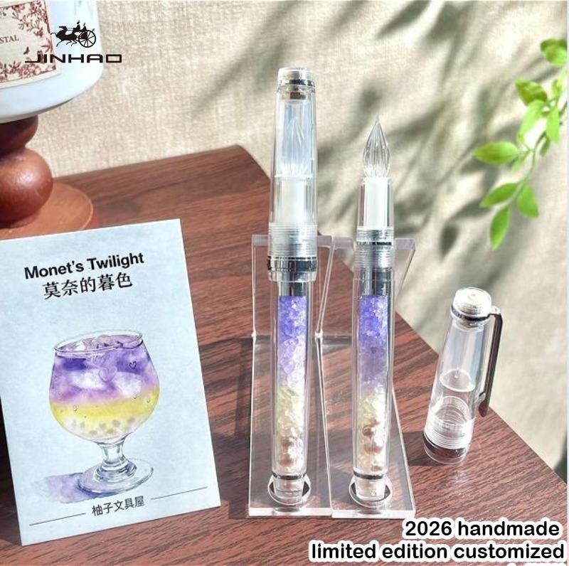 2026 Handcrafted Limited Edition JINHAO 82 Glass Dip Pen Finely Grounded Smooth Writing Office School Art Supplies Stationery