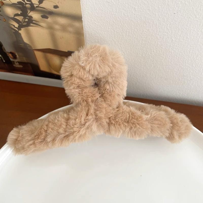 Super Large Sweet Hair Clip Cute Girl Grip Clip With Plush Claw Clip Fashionable Hair Accessory