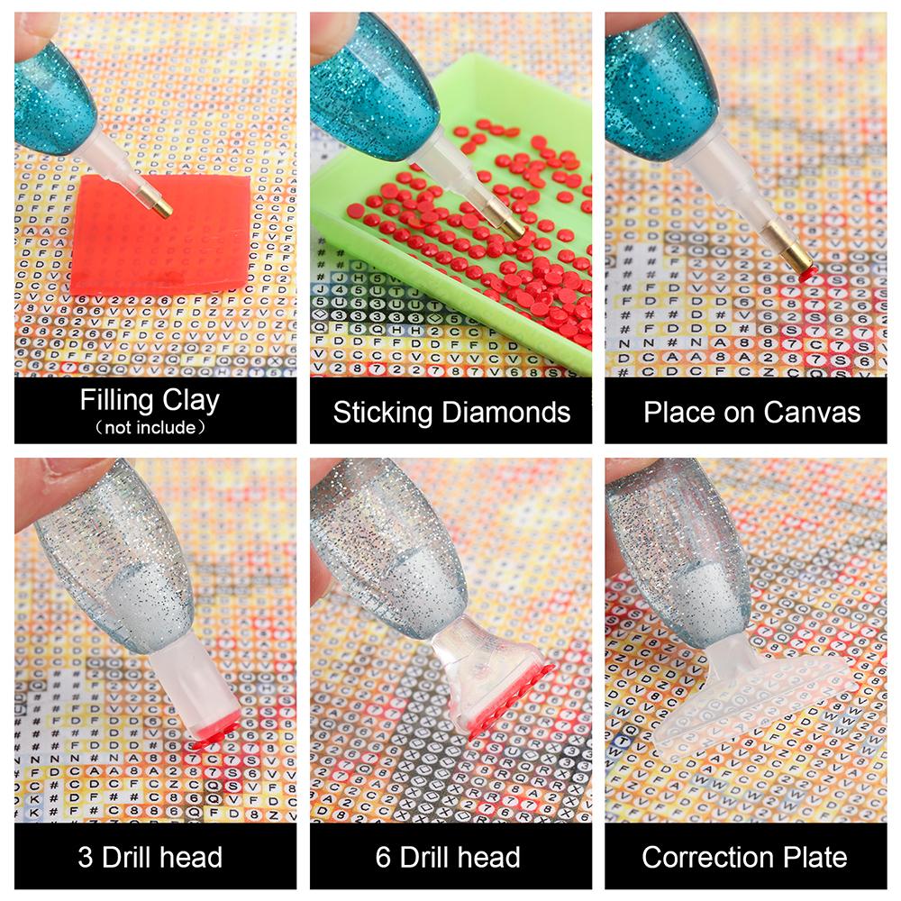 DIY Crafts Cross Stitch Embroidery Point Drill Pen Diamond Painting Pen 5D Diamond Drawing