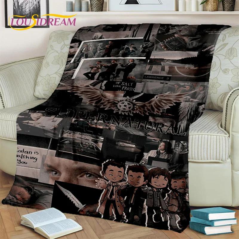 Supernatural Serie 3D Decke, Flanell Überwurfdecke für Zuhause Schlafzimmer Bett Sofa Wohnzimmer Picknick Büro Wandern Freizeit Nickerchen Geschenk