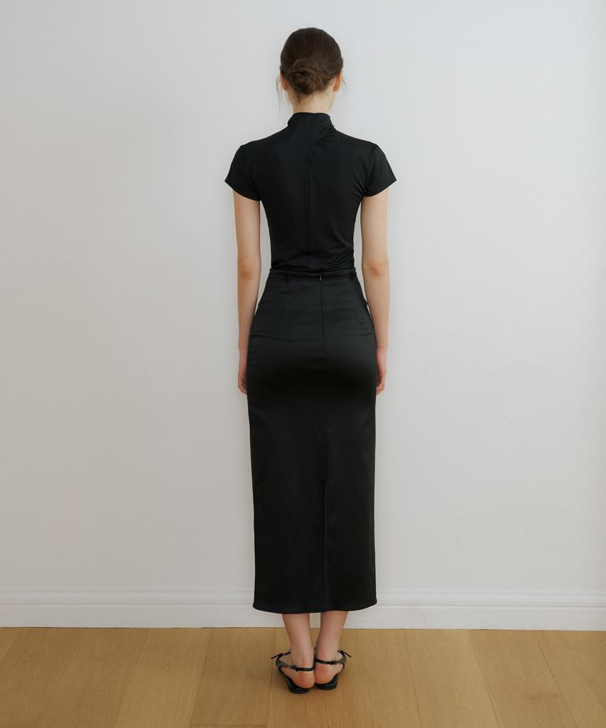 Riorg Ce Satin String Skirt Black
