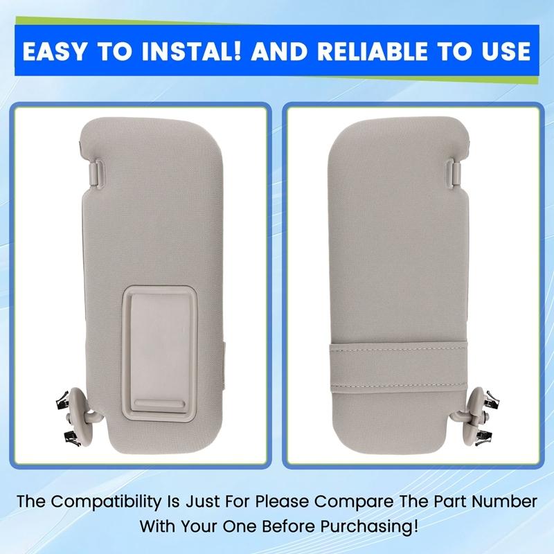 For Toyota Auris Corolla 2007 - 2013 Car Interior Sun Visor With Mirror Sun Shade Left Driver