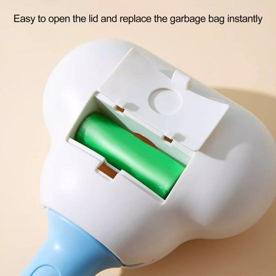 Dog Pooper Scooper No Touch Poop Scooper with Waste Bag Dispenser Pet Waste Grabber
