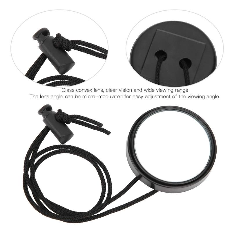 Scubas Diving Rearview Mirror Diving Tool Water Sports Swimming Mirror Adjustable Dives Safety Equipment With Lanyard