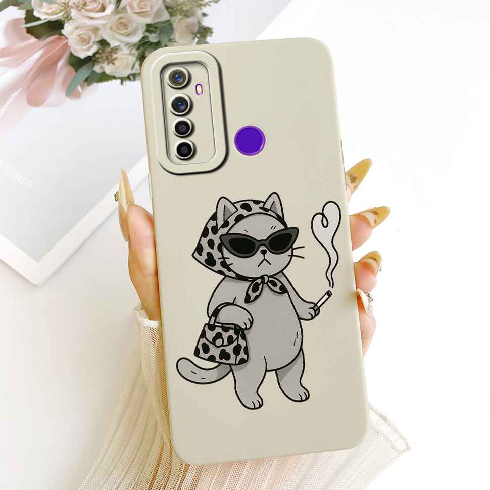 For Oppo Realme 5 Case Soft Silicone Stylish Butterfly Phone Cases For Realme 5 Realme5 RMX1911 RMX1919 Case Cover Bumper