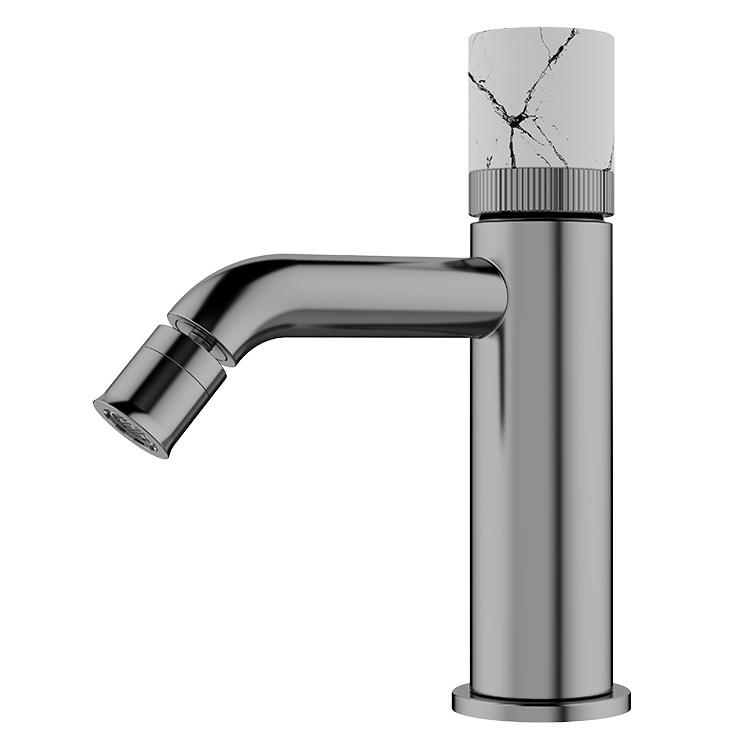 Bathroom Handheld Bidet Sprayer Brass Brushed Gold Deck Mounted Single Hole for Toilet Bathroom (as the picture,Brushed Gold)