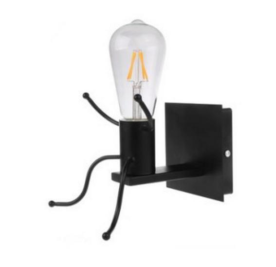 European Retro Decorative Wall Lamp for Hallways and Corridors - Iron Art Industrial Style Mirror Front Cafe Lighting