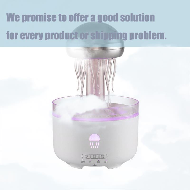 -November Jellyfish Aromatherapy Diffuser 320ML Essential Oil Humidifier Ideal Suitable For Yoga For Office Bedroom US Power Plu