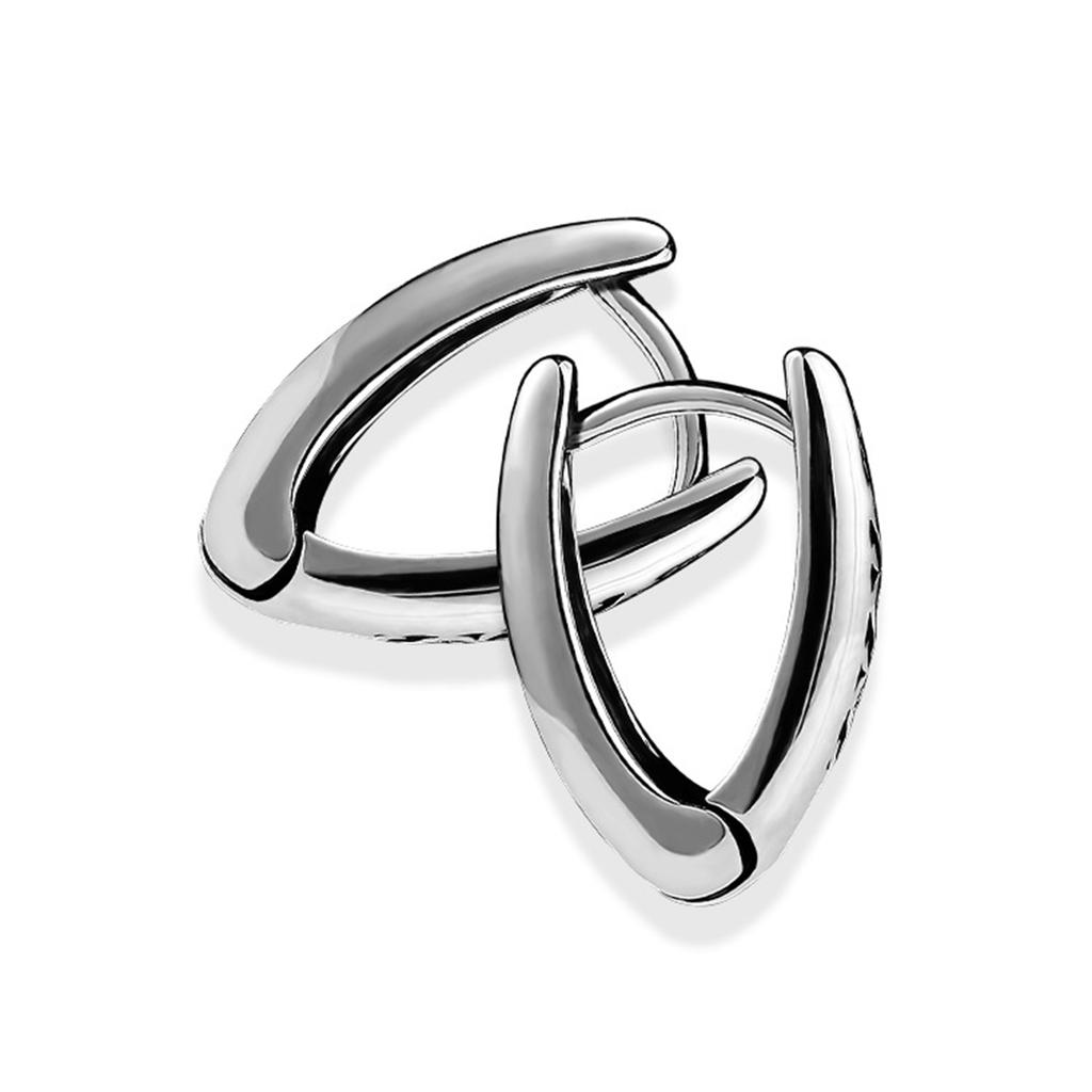 Vnox Retro Triangle Hoop Earrings for Men Dad Husband Boyfriend, Stainless Steel New Gothic Geometric Ear Gifts Jewelry