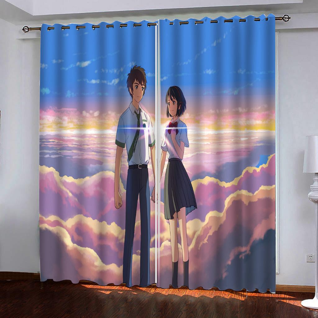 High-Density Blackout Curtains, Daytime Curtains, Your Name Is Beautiful 3D Digital Printing Blackout Curtains