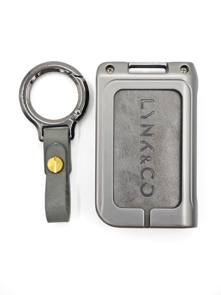 New Genuine Leather Alloy Key Case for Lynk & Co Models 01, 03, 05, 06