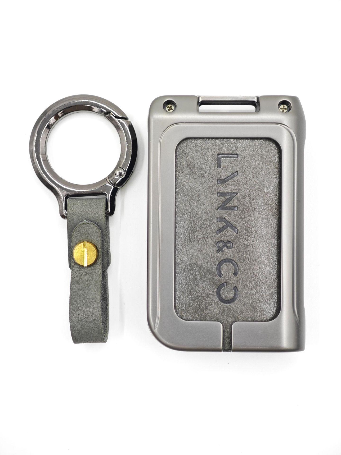 

New Genuine Leather Alloy Key Case for Lynk & Co Models 01, 03, 05, 06