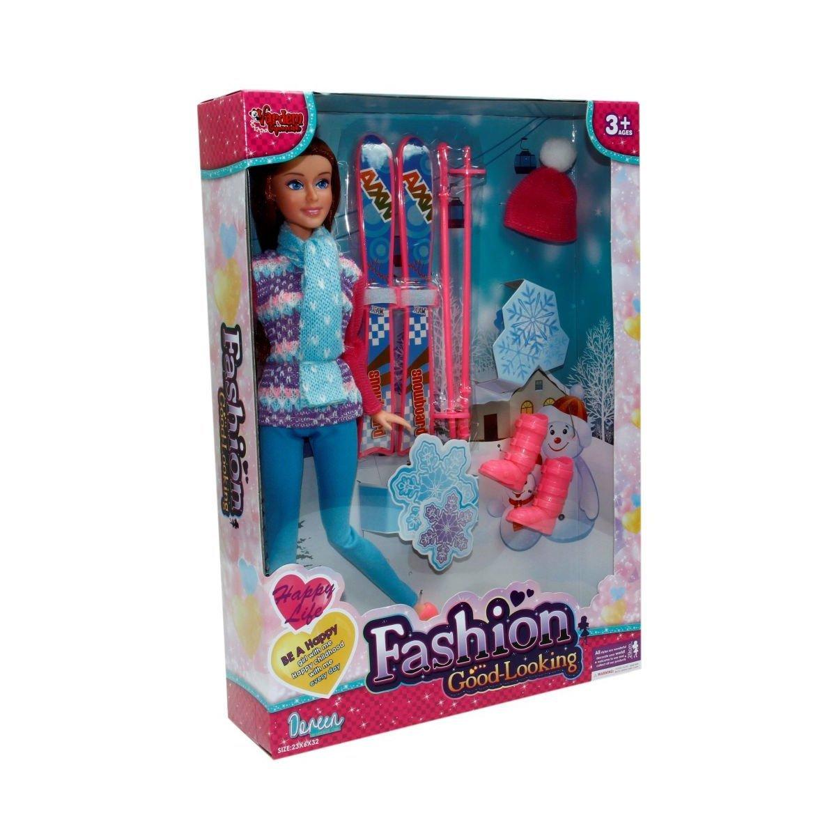 

WG-66730-66731 Лыжная кукла 29 см в коробке с аксессуарами - Игрушка Vardem