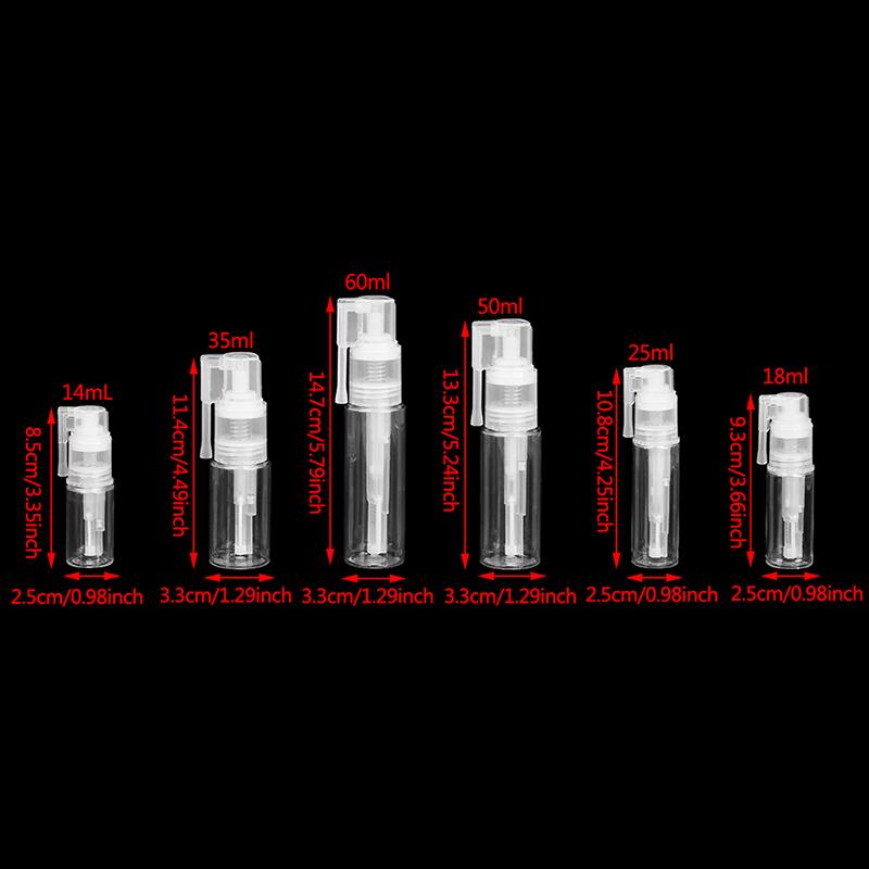 14 /18/25/35/50/60Ml Duster Spray Kunststoff Pulver Zerstäuber Flasche Flasche Reise Sprayer Emulsion Spray