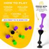 TOSSIT Game Set Suction Cup Throw Party Game Family Friendly Friend Pack 4 Light and Yellow Portable – Indoor/Outdoor – – Colors Pink, Purple, Blue,