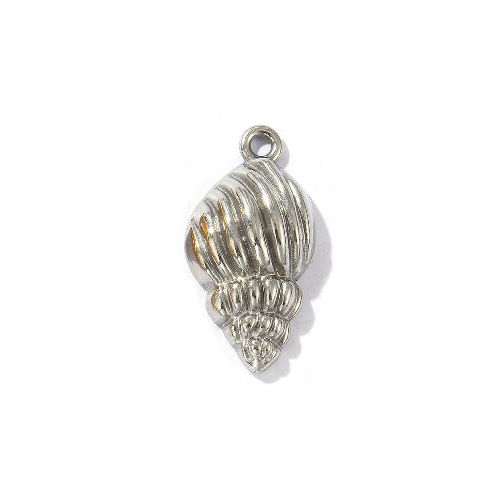 2 PCs 304 Stainless Steel Charms Multicolor Conch/ Sea Snail Ocean Pendants For DIY Necklace Earrings Jewelry Making Findings