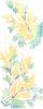 Miyamoto Kenema Japanese Tenugui Chusen Spring Flower Fragrant 36 X 120321 Tapestry, Print, Cotton, Garden, Mimosa, 90cm,