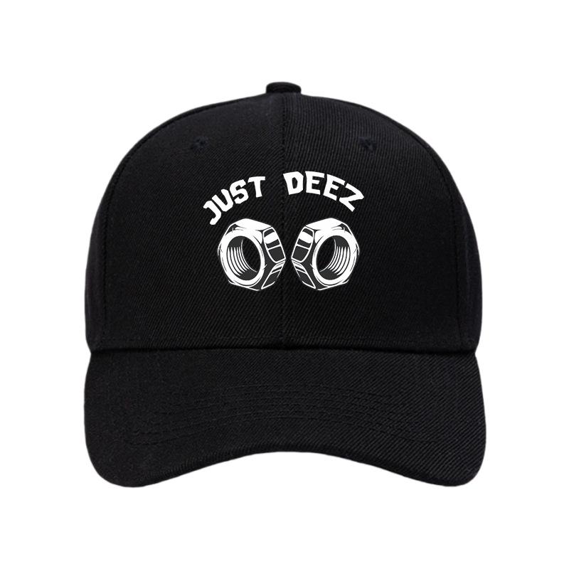 JUST DEEZ European and American hard top baseball cap women's spring and autumn outdoor sun hat solid color cap men