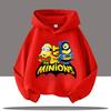 Kids Hoodie The Minions Cartoon Character Walking Print Long Sleeve Sweatshirt Autumn Winter Casual Sport Pullover Tops for Daily Outdoor Activities