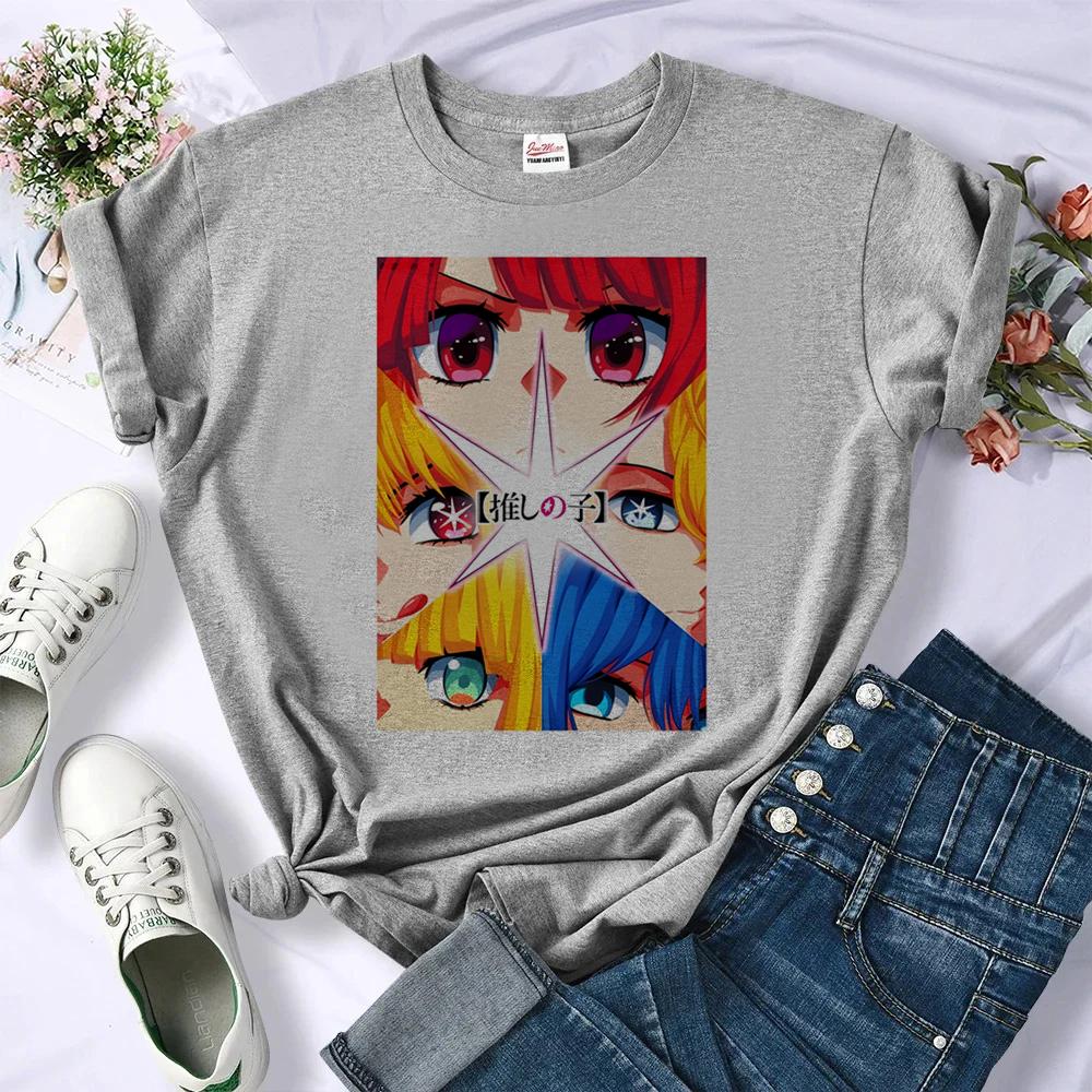 Oshi No Ko Shirt Female Funny Japanese Gyaru Jojifuku Dollette Top Tees Aesthetic Cheap Meme Anime Y2k