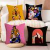 Color Illustrator W-Willian Santiago Art 1 Pillow Case Linen Pillow Case Sofa Home Decor Cushion Cover Cushion Cove